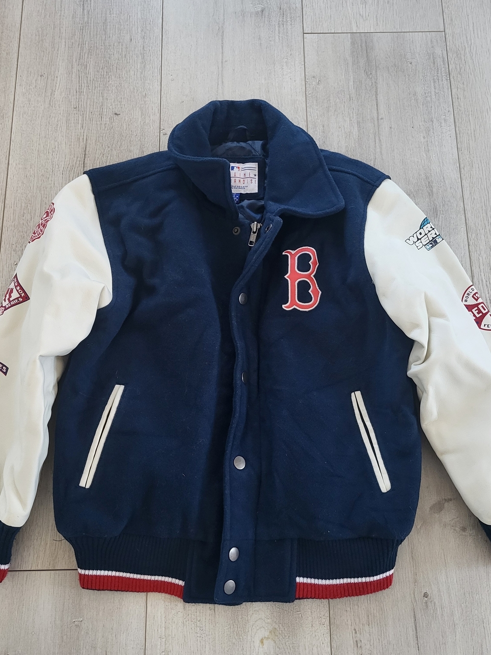 Boston Red Sox Navy & White Kids Varsity Jacket